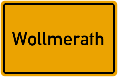 Ortsschild von Gemeinde Wollmerath in Rheinland-Pfalz