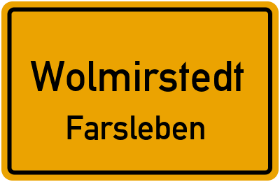 Straßenverzeichnis Wolmirstedt Farsleben