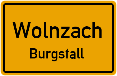 Ortsschild Wolnzach Burgstall