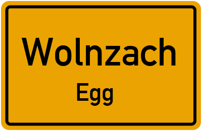 Ortsschild Wolnzach Egg