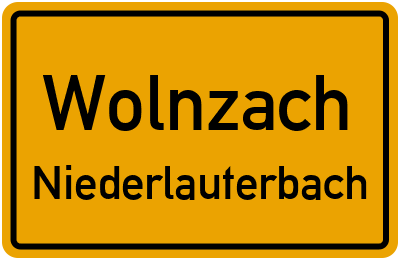 Ortsschild Wolnzach Niederlauterbach