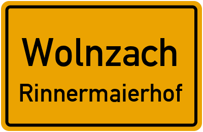 Straßenverzeichnis Wolnzach Rinnermaierhof