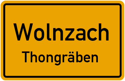 Straßenverzeichnis Wolnzach Thongräben
