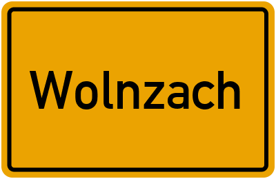 Ortsschild von Markt Wolnzach in Bayern