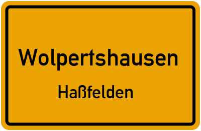 Straßenverzeichnis Wolpertshausen Haßfelden