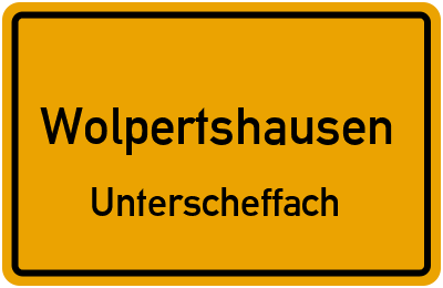 Straßenverzeichnis Wolpertshausen Unterscheffach