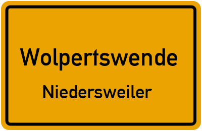 Straßenverzeichnis Wolpertswende Niedersweiler