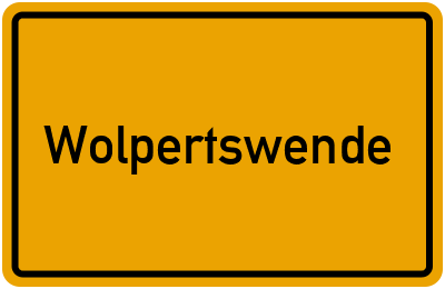 Ortsschild von Wolpertswende in Baden-Württemberg
