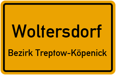 Straßenverzeichnis Woltersdorf Bezirk Treptow-Köpenick