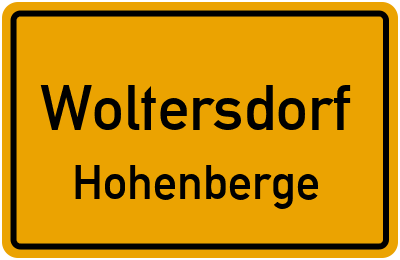 Straßenverzeichnis Woltersdorf Hohenberge