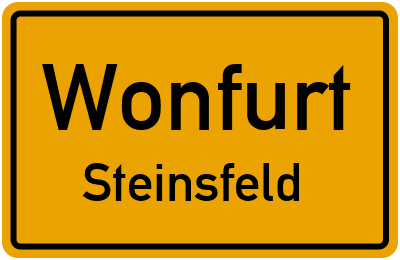 Straßenverzeichnis Wonfurt Steinsfeld