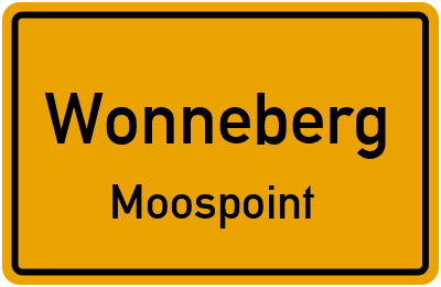 Straßenverzeichnis Wonneberg Moospoint
