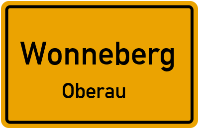 Straßenverzeichnis Wonneberg Oberau