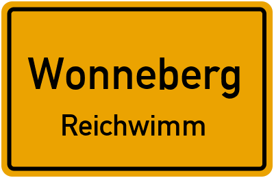 Straßenverzeichnis Wonneberg Reichwimm