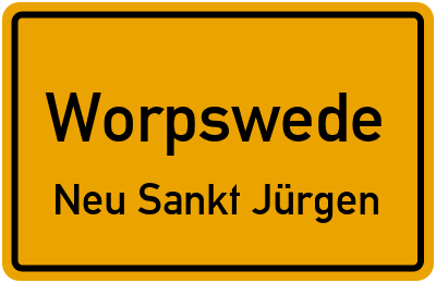 Straßenverzeichnis Worpswede Neu Sankt Jürgen