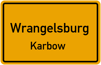 Straßenverzeichnis Wrangelsburg Karbow