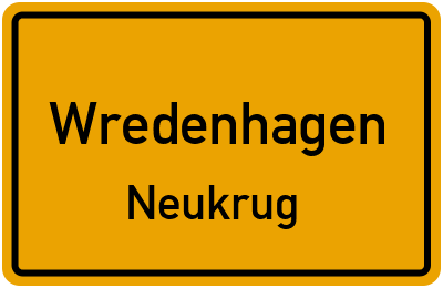 Straßenverzeichnis Wredenhagen Neukrug