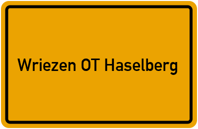 Branchenbuch Wriezen OT Haselberg, Brandenburg
