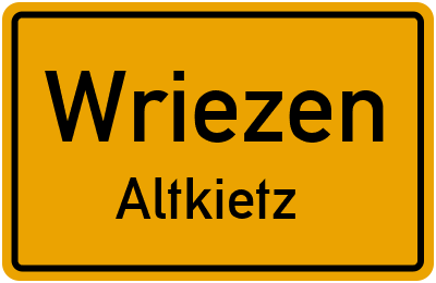 Straßenverzeichnis Wriezen Altkietz