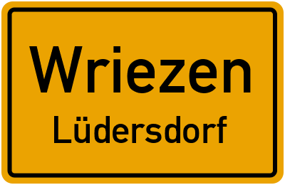 Straßenverzeichnis Wriezen Lüdersdorf