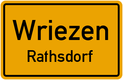 Straßenverzeichnis Wriezen Rathsdorf