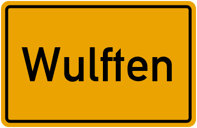 Ortsschild von Wulften in Niedersachsen