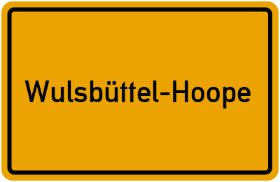 Branchenbuch Wulsbüttel-Hoope, Niedersachsen