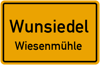 Straßenverzeichnis Wunsiedel Wiesenmühle