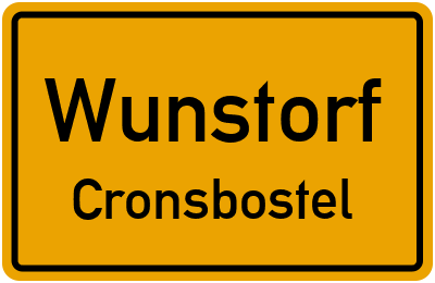 Straßenverzeichnis Wunstorf Cronsbostel