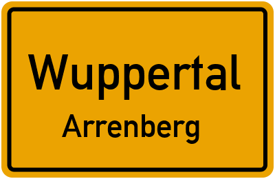 Straßenverzeichnis Wuppertal Arrenberg