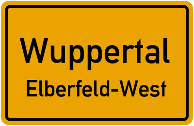 Straßenverzeichnis Wuppertal Elberfeld-West