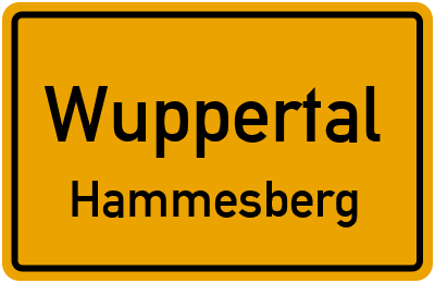 Straßenverzeichnis Wuppertal Hammesberg