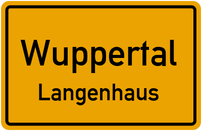 Straßenverzeichnis Wuppertal Langenhaus