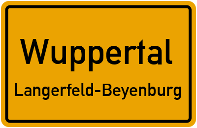 Straßenverzeichnis Wuppertal Langerfeld-Beyenburg