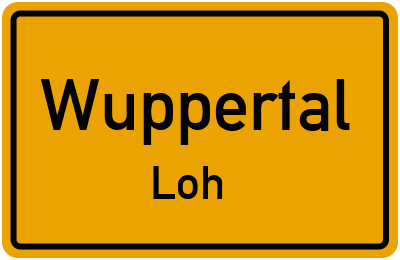 Straßenverzeichnis Wuppertal Loh
