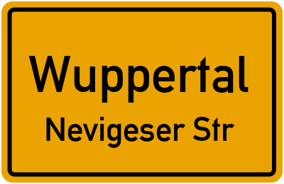 Straßenverzeichnis Wuppertal Nevigeser Str