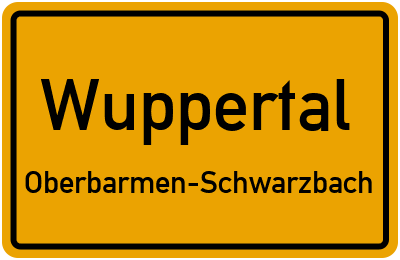 Straßenverzeichnis Wuppertal Oberbarmen-Schwarzbach