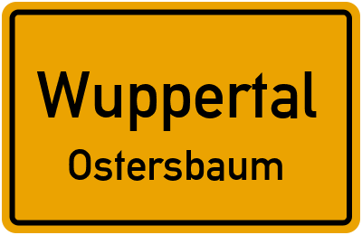 Straßenverzeichnis Wuppertal Ostersbaum