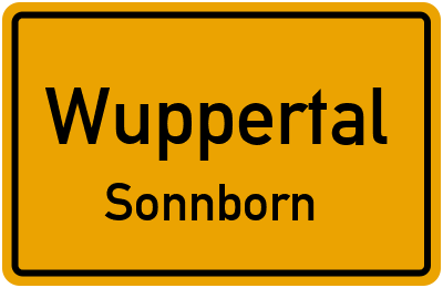 Straßenverzeichnis Wuppertal Sonnborn