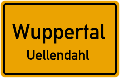 Straßenverzeichnis Wuppertal Uellendahl