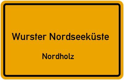 Straßenverzeichnis Wurster Nordseeküste Nordholz