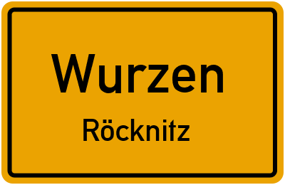 Straßenverzeichnis Wurzen Röcknitz