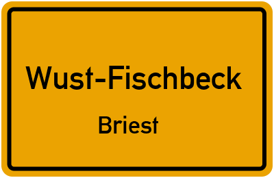 Straßenverzeichnis Wust-Fischbeck Briest