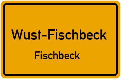 Straßenverzeichnis Wust-Fischbeck Fischbeck