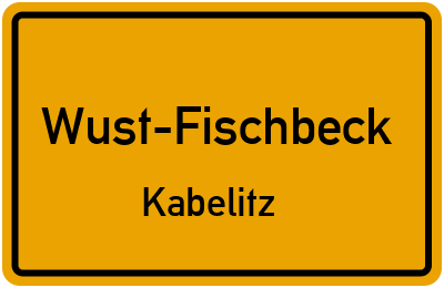 Straßenverzeichnis Wust-Fischbeck Kabelitz
