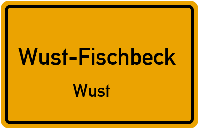 Straßenverzeichnis Wust-Fischbeck Wust