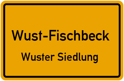 Straßenverzeichnis Wust-Fischbeck Wuster Siedlung