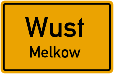 Straßenverzeichnis Wust Melkow