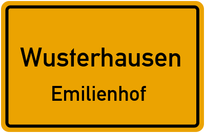 Straßenverzeichnis Wusterhausen Emilienhof