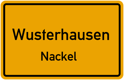 Straßenverzeichnis Wusterhausen Nackel